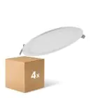 Lot 4x Ledvance Downlight LED Slim Ronde DN210 18W 1530lm 120D - 830 Blanc Chaud | 225mm