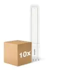 Lot 10x Philips CorePro PL-L LED Ampoule EM/Mains 8W - 840 Blanc Froid | Équivalent 18W