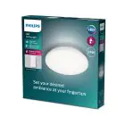 Philips LED Plafonnier Wincel Blanc 24W 2500lm - 865 Lumière Du Jour | Dimmable - Télécommande