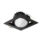 Philips Spot LED Greenspace Accent Gridlight Aluminium Noir 31W 4000lm 120D - 830 Blanc Chaud | 154mm - IP20 - Interact Dimmable
