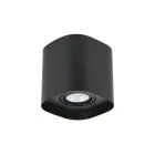 Eglo Plafond Spot Arenzano Acier Noir 4.7W 345lm - 830 Blanc Chaud | Dimmable - Convient pour GU10