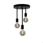Eglo Suspension Luminaire Wilmcote Acier Noir | Convient pour 3x E27