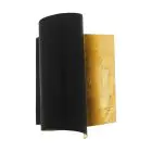 Eglo Applique Murale Falicetto Noir, Dorée | Convient pour E27