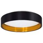 Eglo Plafonnier Maserlo 2 Acier Blanc 20W 2400lm - 830 Blanc Chaud