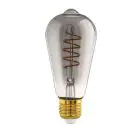 Eglo Connect.Z Smart LED Edison E27 Filament Smokey 4W 150lm - 820 Blanc Très Chaud | Dimmable - Équivalent 15W