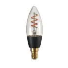 Eglo Connect.Z Smart LED Bougie E14 Filament Smokey 4W 150lm - 820 Blanc Très Chaud | Dimmable - Équivalent 15W