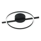 Eglo Plafonnier Amandolo Acier Noir 17W 1900lm - 827-865 Variable Blanc + RGB | Dimmable