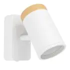 Eglo Applique Murale Consuma Blanc, Brun | Convient pour GU10