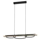 Eglo Suspension Luminaire Boyal Bois Noir, Brun 40.5W 3600lm - 830 Blanc Chaud | Dimmable