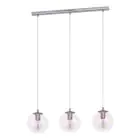Eglo Suspension Luminaire Ariscani 2 Acier Chrome | Convient pour 3x E27