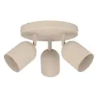 Eglo Plafond Spot Tilston Acier Sablonneux | Convient pour 3x E14