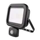Noxion Projecteur LED Beamy G2 Noir 20W 1800lm 120D - 840 Blanc Froid | IP65 - Capteur de mouvement - Symétrique
