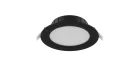 Noxion Downlight LED Hera Plat Encastré Noir 9W 900lm 80D - 827-830-840 CCT | 146mm - Diamètre 120mm
