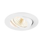 SLV New Tria Universeel 68 Spot Aluminium Wit Rond 8.6W 600lm 38D - 925-930-940 CCT | Zaagmaat 68mm -  Beste Kleurweergave - Dimbaar 