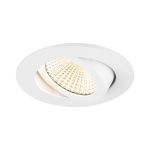 SLV New Tria 68 Spot Aluminium Wit Rond 8.3W 750lm 60D - 930 Warm Wit | Zaagmaat 68mm -  Beste Kleurweergave - Dimbaar 