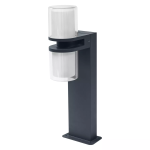 Ledvance Smart+ Wi-Fi LED Sokkel Lamp Flare Donker Grijs Buitenverlichting 14W 1000lm - 830 Warm Wit | 50cm - RGBW - Dimbaar