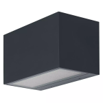 Ledvance Smart+ WiFi LED Wandlamp Buitenverlichting Brick Wide Donker Grijs 14W 600lm - 830 Warm Wit | RGBW