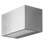 Ledvance Smart+ WiFi LED Wandlamp Buitenverlichting Brick Wide Roestvrij Staal 14W 600lm - 830 Warm Wit | RGBW