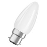 Osram Parathom Classic LED B22d Kaars Filament Mat 4.8W 470lm - 827 Zeer Warm Wit | Dimbaar - Vervangt 40W