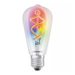 Ledvance Smart+ Wifi E27 Edison Classic Filament 4.5W 300lm - 827 Zeer Warm Wit | RGBW - Vervangt 30W