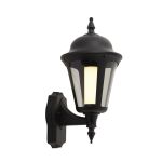 Ansell LED Wandlamp Latina Lantaarn Zwart - Geschikt voor E27 tot 42W | IP65