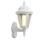 Ansell LED Wandlamp Latina Lantaarn Wit - Geschikt voor E27 tot 42W | IP65