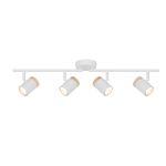 D'Lite Spot Beitem Metaal Mat Wit FSC Hout | Geschikt Voor 4x GU10