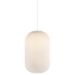 Nordlux Milford 20 Pendelarmatuur Glas Wit | Geschikt voor 1x E27