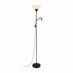 Nordlux Lauria Vloerlamp Glas Zwart | Geschikt voor 2x E27
