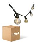 D'Lite LED Prikkabel Sparkl 15m 4W 250lm - 827 Zeer Warm Wit | IP44 - 5x Koppelbaar