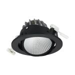 Philips LED Spot Greenspace Accent Cardanic Aluminium Zwart 22.5W 2900lm 36D - 827 Zeer Warm Wit | 163mm - IP20