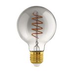 Eglo Connect.Z Smart LED Globe E27 Filament Smokey 4W 150lm - 820 Zeer Warm Wit | Dimbaar - Vervangt 15W
