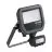 Ledvance LED Breedstraler Aluminium Zwart 8W 1200lm 100D - 840 Koel Wit | IP65 - Bewegings- En Lichtsensor - Symmetrisch