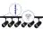 Complete Set 1-Fase Rail 2 Meter Zwart | incl. 6x Spot + GU10 2700K 3W Dimbaar + Eindkap, Voedingsconnector en I-Verbindingsstuk