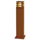SLV Vierkant 70 Vloerlamp Staal Roestig Vierkant 9W 90lm - 830 Warm Wit | Buitenverlichting - IP55