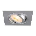 SLV New Tria 75 Spot Aluminium Grijs Vierkant | Zaagmaat 75mm - Geschikt voor 1x GU10 