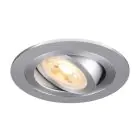 SLV New Tria 75 Spot Aluminium Grijs Rond | Zaagmaat 75mm - Geschikt voor 1x GU10 
