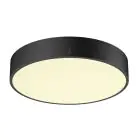 SLV Medo Pro 40 Wand en Plafondlamp Aluminium Zwart Rond 19W 2500lm - 930-940 CCT | IP50 - Beste Kleurweergave - Dali Dimbaar 
