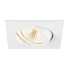 SLV New Tria 68 Spot Aluminium Wit Vierkant 8.3W 705lm 38D - 927 Zeer Warm Wit | Zaagmaat 68mm - Beste Kleurweergave - Dimbaar 