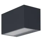 Ledvance Smart+ WiFi LED Wandlamp Buitenverlichting Brick Wide Donker Grijs 14W 600lm - 830 Warm Wit | RGBW