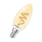 Osram Vintage 1906 LED Classic Slim E14 Kaars Filament Goud 3.5W 300lm - 922 Zeer Warm Wit | Beste Kleurweergave - Dimbaar - Vervangt 25W