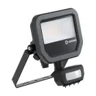 Ledvance LED Breedstraler Aluminium Zwart 8W 1200lm 100D - 840 Koel Wit | IP65 - Bewegings- En Lichtsensor - Symmetrisch