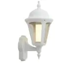 Ansell LED Wandlamp Latina Lantaarn Wit - Geschikt voor E27 tot 42W | IP65