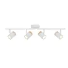 D'Lite Spot Beitem Metaal Mat Wit FSC Hout | Geschikt Voor 4x GU10