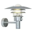 Nordlux Lønstrup 32 Wandlamp Staal en Glas Grijs | 320mm - IP44 - Geschikt voor E27 - Bewegings- en Lichtsensor
