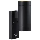 Nordlux Tin Wandlamp Metaal Zwart Up & Down | Geschikt voor 2x GU10 - Bewegings- en Lichtsensor