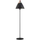 DFTP by Nordlux Strap Vloerlamp Metaal en Leather Zwart | Geschikt voor E27