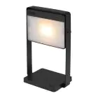 Nordlux Saulio Tafellamp Aluminium Zwart 3.5W 200lm - 830 Warm Wit | IP44 - 3-Staps Dimbaar - Solar
