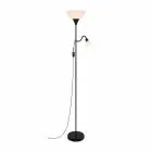 Nordlux Lauria Vloerlamp Glas Zwart | Geschikt voor 2x E27