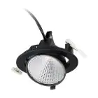 Philips LED Spot Greenspace Accent Elbow Aluminium Zwart 31W 4000lm 36D - 830 Warm Wit | 163mm - IP20 - Interact Dimbaar